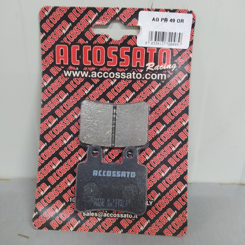 Pastiglie freno post. accossato peugeot satelis 125 2010 cod.Agpa49or