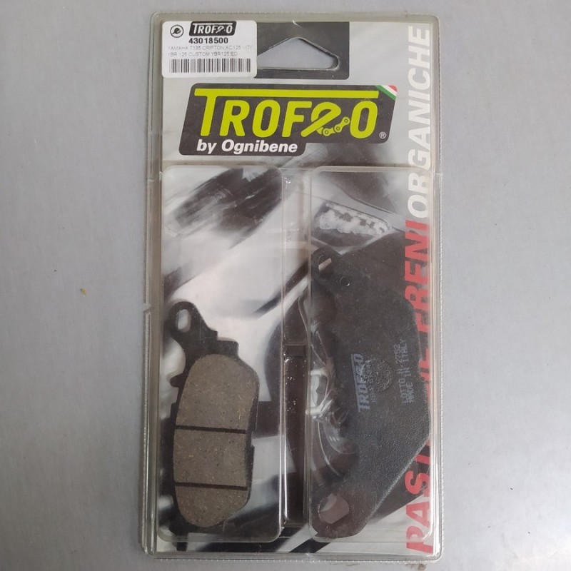 PASTIGLIE FRENO TROFEO ANT. YAMAHA YBR 125 2008 COD.43018500