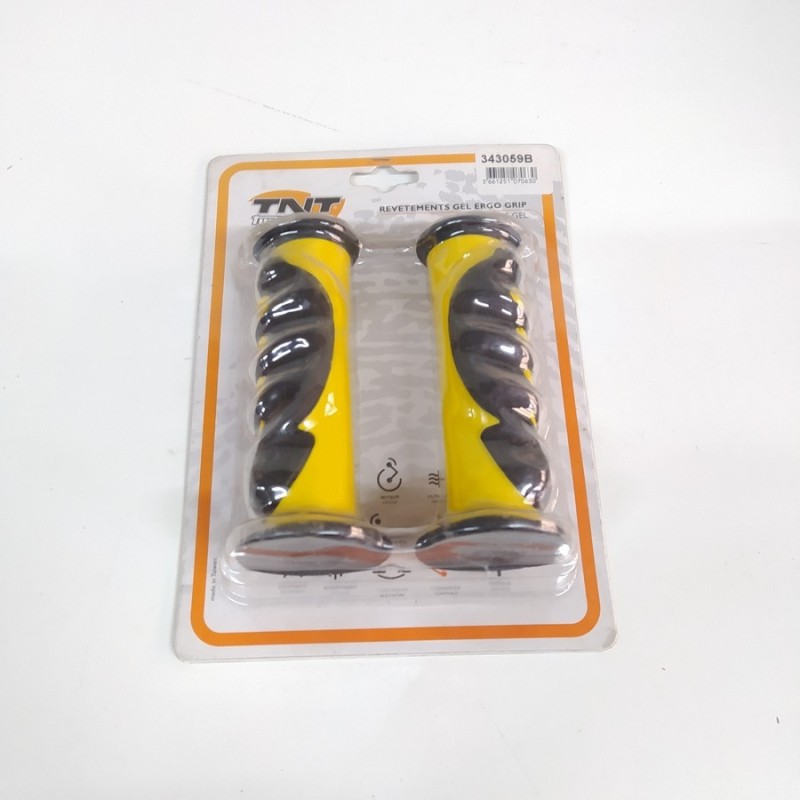 Manopole Gel TNT Ergo Grip Nere/gialle COD.343059B