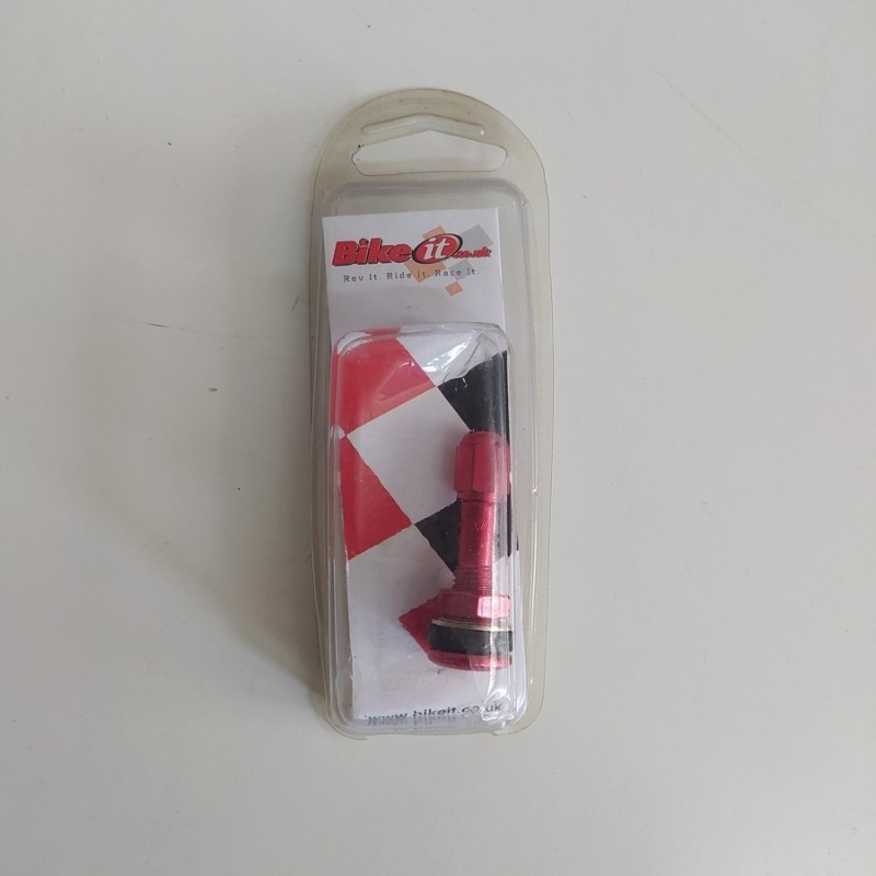 valvola in metallo anodizzato Bike It 35x8 mm  rosso 8 mm COD.VLV35R
