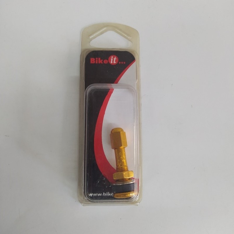 VALVOLA IN METALLO ANODIZZATO BIKE IT 35X8 MM ORO 8 MM COD.VLV35GD
