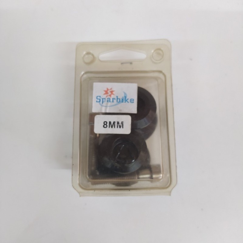 COPPIA DI NOTTOLINI ALZA MOTO NERO SPARBIKE 8MM