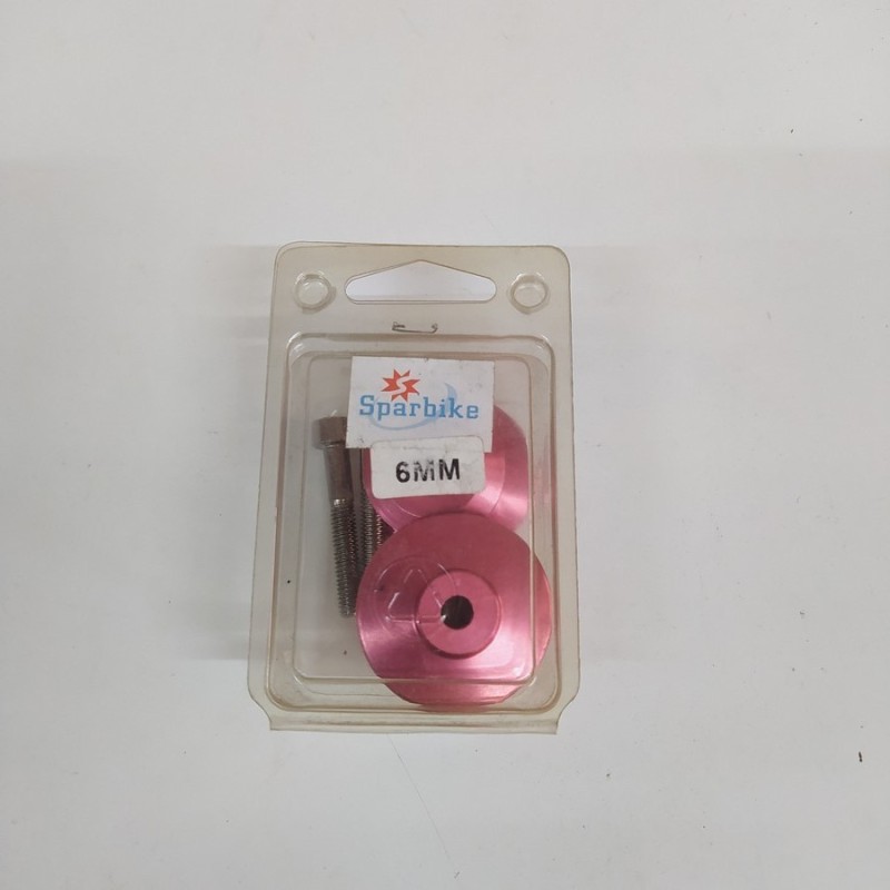 COPPIA DI NOTTOLINI ALZA MOTO ROSSO SPARBIKE 6MM